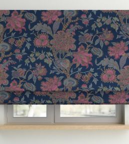 Bombay Fabric by Arley House Navy