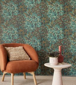 Botanical Bloom Wallpaper by Eijffinger Blue