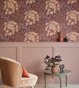Botanical Bloom Wallpaper by Eijffinger Red / Purple / Lilac