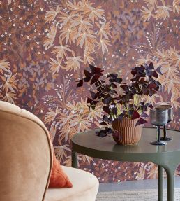 Botanical Bloom Wallpaper by Eijffinger Red / Purple / Lilac