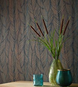 Bramble Wallpaper by 1838 Wallcoverings Caramel