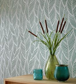Bramble Bead Wallpaper by 1838 Wallcoverings Mineral