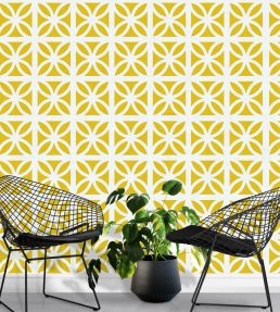 Breeze Wallpaper by Mini Moderns Mustard