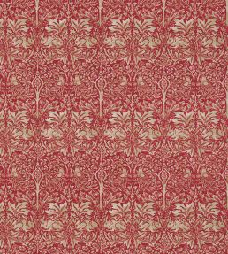 Brer Rabbit Fabric by Morris & Co Red/Hemp