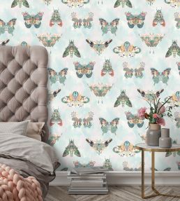 Butterfly Effect Wallpaper by Brand McKenzie Green Multi