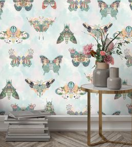 Butterfly Effect Wallpaper by Brand McKenzie Green Multi