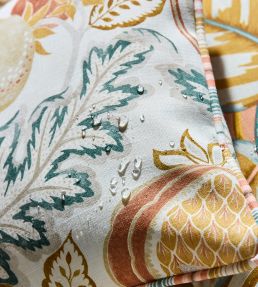 Cantaloupe Outdoor Fabric by Sanderson Sandstone/Agave