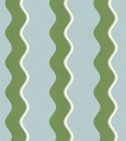 Cari Wave Wallpaper by Woodchip & Magnolia Pacific Blue