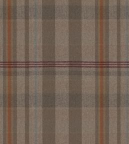 Chalet Fabric by MINDTHEGAP Brown/Orange/Taupe/Mint