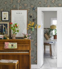 Charlotta Wallpaper by Sandberg Spring Green