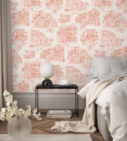 Charming Lanes Wallpaper by Brand McKenzie Pumpkin