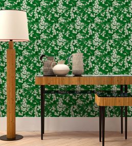 Cherry Blossom Wallpaper by Coordonne Emerald