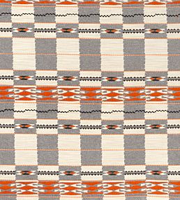 Chubby Check Fabric by Christopher Farr Cloth Grey