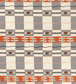 Chubby Check Fabric by Christopher Farr Cloth Grey