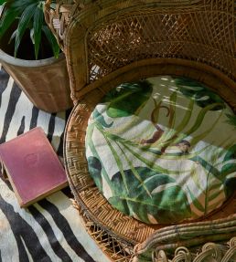 Monkey Business Fabric by Clarke & Clarke Natural