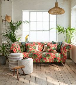 Monkey Business Fabric by Clarke & Clarke Rouge