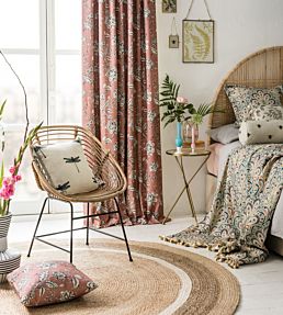 Palampore Fabric by Clarke & Clarke in Denim | Jane Clayton