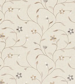 Mellor Fabric by Clarke & Clarke Natural
