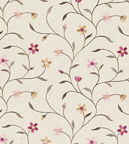 Mellor Fabric by Clarke & Clarke Raspberry