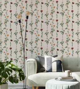 Climbing Flowers Wallpaper by Coordonne Linen