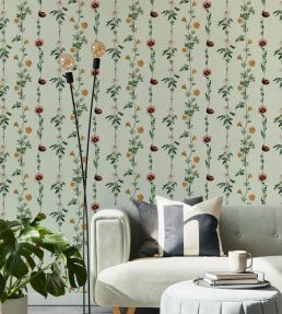 Climbing Flowers Wallpaper by Coordonne Melon