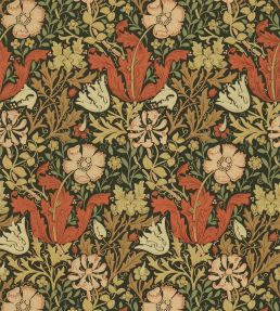 Compton Wallpaper by Morris & Co Brown/Orange
