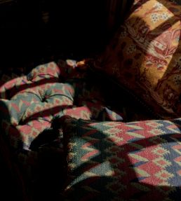 Cortina Fabric by MINDTHEGAP Blue/Green/Red/Yellow