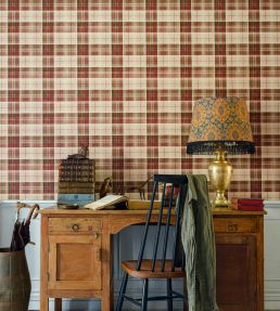 Countryside Plaid Wallpaper by MINDTHEGAP Charcoal