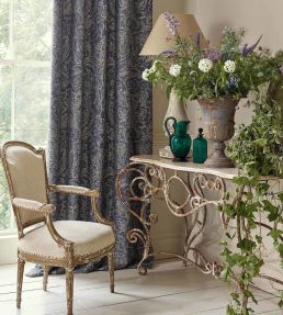 Courtney Damask Fabric by Sanderson Sepia