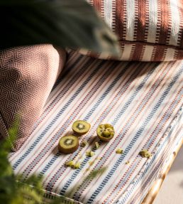 Cove Fabric by Harlequin Indigo/Rust