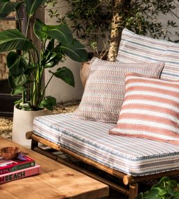 Elidi Fabric by Harlequin Rust/Postiano/Indigo