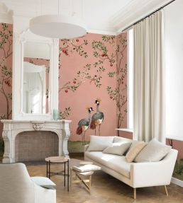 Crowned Crane Mural by Coordonne Rose