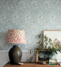 Chrysanthemum Toile Wallpaper by Morris & Co Willow