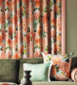 Dahlia Fabric by Harlequin Blossom / Emerald / New Beginnings
