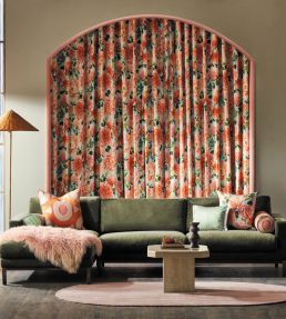 Dahlia Fabric by Harlequin Blossom / Emerald / New Beginnings