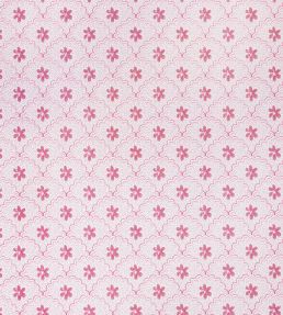 Daisy Scallops Wallpaper by Barneby Gates Red/Pink