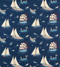 Donald Nautical Fabric by Sanderson Night Fishing