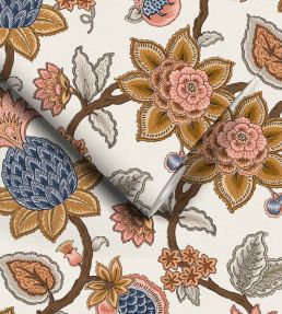 Doris Jacobean Wallpaper by Woodchip & Magnolia Turmeric