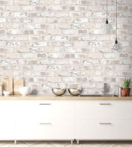 Edgworth Wallpaper by Woodchip & Magnolia Brick
