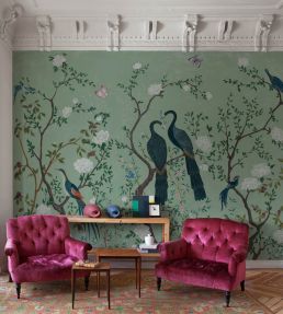 Edo Mural by Coordonne Pink