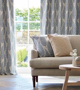 Elm Fabric by Sanderson Silver