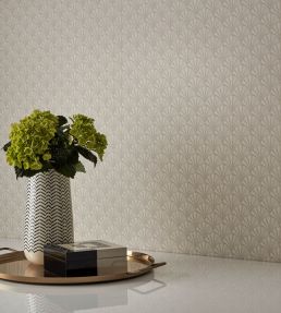 Elodie Wallpaper by 1838 Wallcoverings Ivory