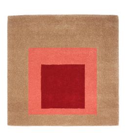 CF Editions Equivocal, 1962 by Josef Albers rug Brown/Red CFR111-01 Brown/Red
