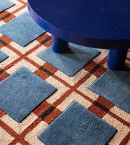 Layered Evelina Kroon Wool rug Berry Rain EKBR140200 Berry Rain