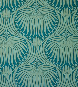 Lotus Wallpaper by Farrow & Ball Vardo/Breakfast Room Green