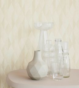 Festival Diamond Wallpaper by Eijffinger White / Cream