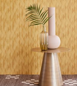 Festival Diamond Wallpaper by Eijffinger Yellow / Ochre