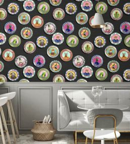 Fine China Wallpaper by Brand McKenzie Charcoal