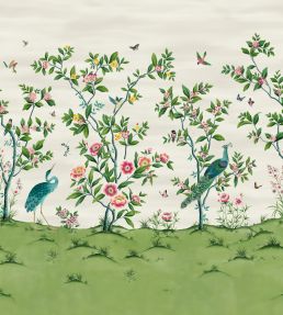 Florence Wallpaper mural in Fig Blossom - Apple - Peony by