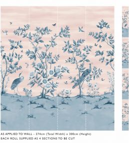 Florence Mural by Harlequin Powder - China Blue